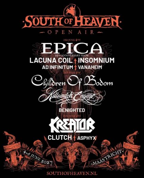 6 nouveaux noms pour le South of Heaven 2027