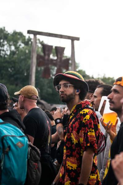 Hellfestivaliers à Clisson (Hellfest Open Air), le 18-06-2023, par Nicolas Lambinet — 17 sur 37